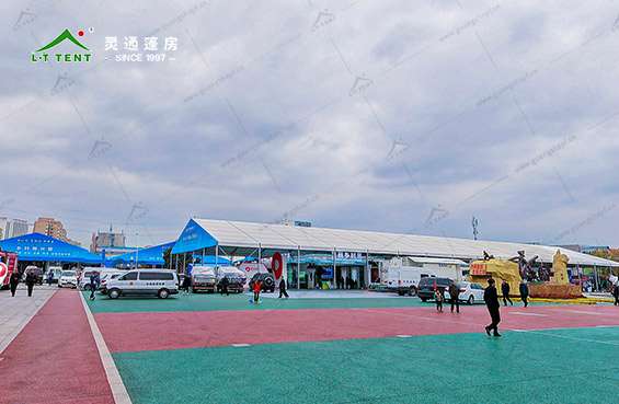 英国上市公司官网365篷房为农高会搭建会展篷房