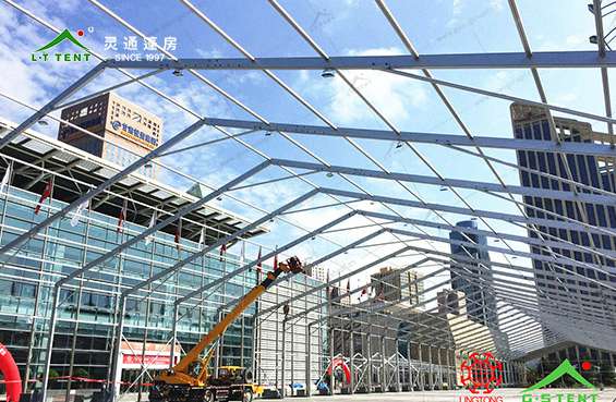 英国上市公司官网365篷房为农高会搭建会展篷房